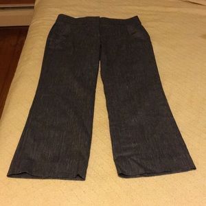 Loft short-length wide-leg dress pants